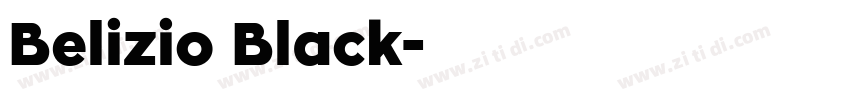 Belizio Black字体转换